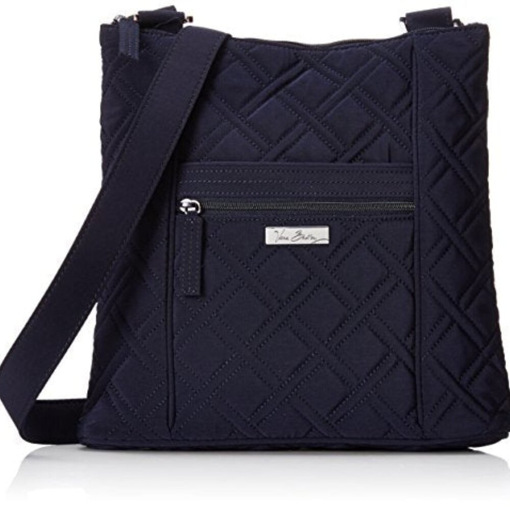 VERA BRADLEY HIPSTER CROSS-BODY WITH MICROFIBER (CLASSIC BROWN)